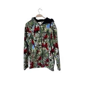 Black Mountain Cardinal Full Zip Fleece Jacket Womens Sz XL Made In USA